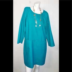 J. Crew Dresses - J Crew turquoise sheets wool blend work J. Crew Dresses - J Crew turquoise sheets wool blend work